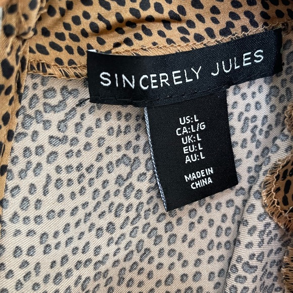 Like new sincerely Jules Animal print - Picture 2 of 4